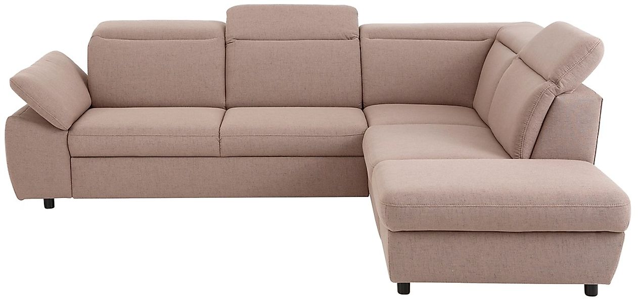 Home affaire Ecksofa »Mauritius L-Form« mit Ottomane, mit Kopfteil- und Arm günstig online kaufen