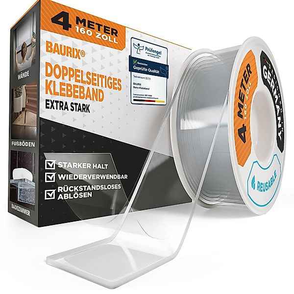 BAURIX Doppelklebeband Nano-Tape Doppelseitig I Doppelseitiges günstig online kaufen