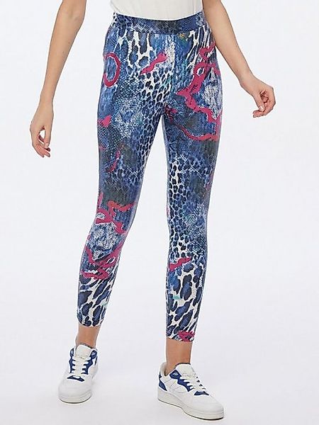 MONACO blue Leggings Lederimitathose figurbetont in Satinlederoptik günstig online kaufen