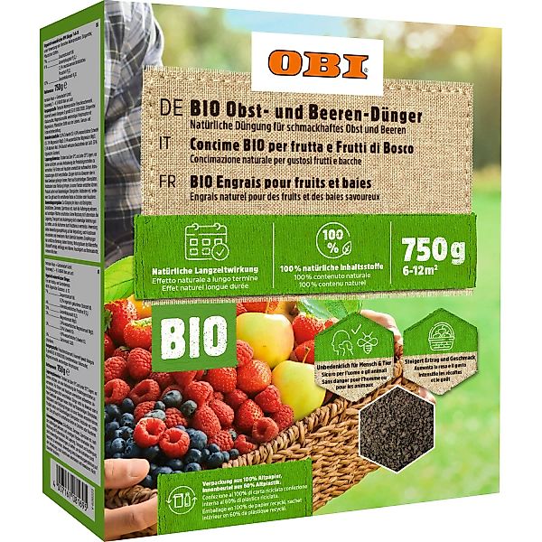 OBI Bio Obst- und Beeren-Dünger 750 g günstig online kaufen