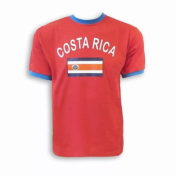 Sonia Originelli T-Shirt Fan-Shirt "Costa Rica" Unisex Fußball WM EM Herren günstig online kaufen