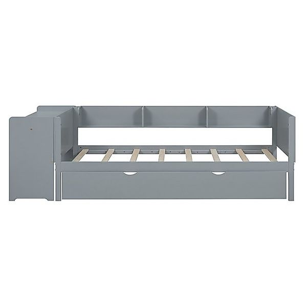 Furnishings Home Ausziehbett Holzbett Daybett Tagesbett (Mit Unterbett, Sch günstig online kaufen
