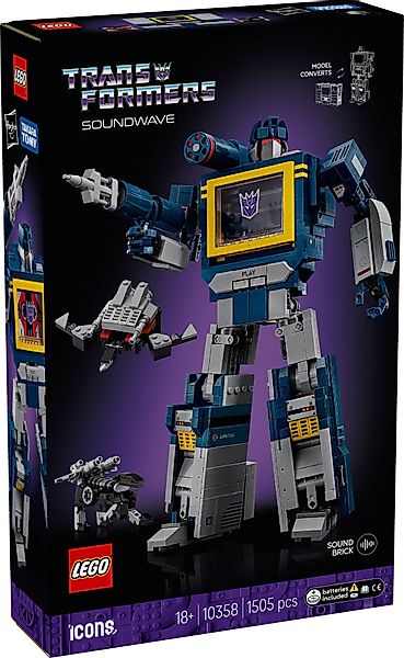 LEGO® Icons 10358 Transformers: Soundwave Konstruktionsspielsteine günstig online kaufen