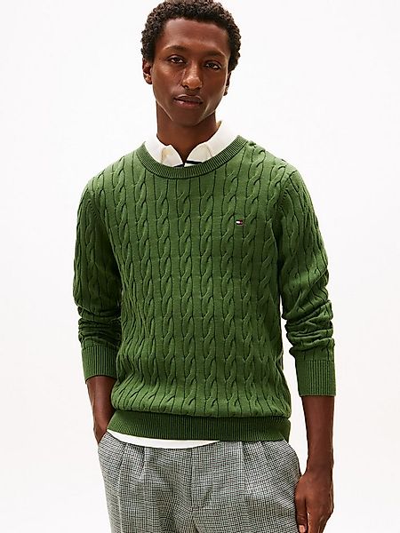 Tommy Hilfiger Strickpullover CLASSIC CABLE CREW NECK mit Strukturstrick un günstig online kaufen