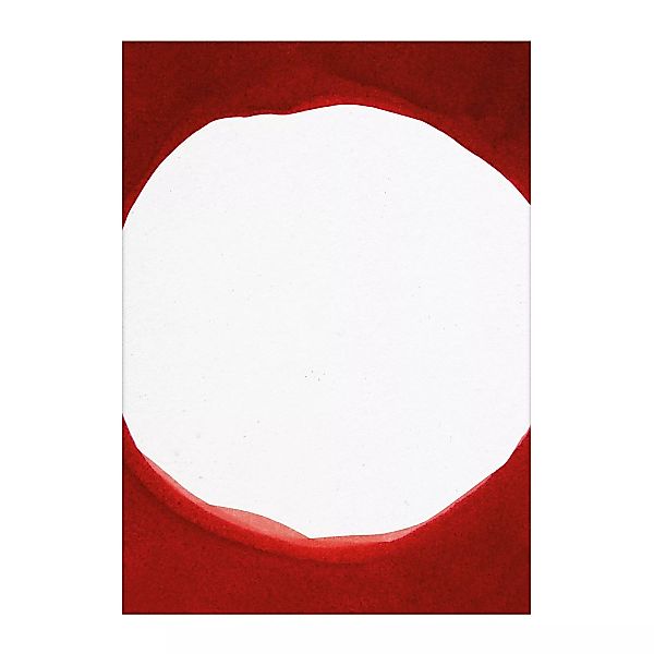 Paper Collective - Enso Red III Kunstdruck 50x70cm - weiß, rot/BxH 50x70cm günstig online kaufen
