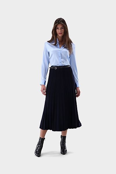 Hemdbluse aus Seide tailliert günstig online kaufen