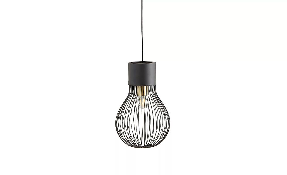 Pendelleuchte, 1-flammig, Metall schwarz - schwarz - 150 cm - Lampen & Leuc günstig online kaufen