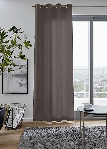 my home Vorhang "MARMOR" Ösen 1 tlg. blickdicht, monochrom, verschiedene Gr günstig online kaufen
