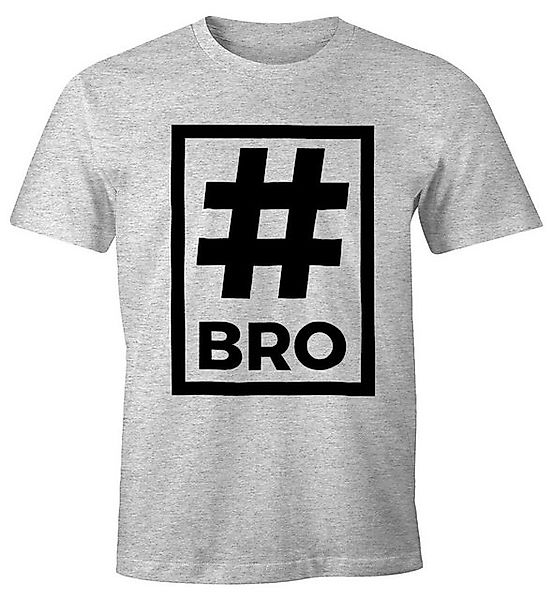 MoonWorks Print-Shirt Herren T-Shirt Bro Brother Hashtag mit Print günstig online kaufen