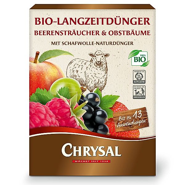 Chrysal Langzeitdünger Bio-Langzeitdünger Beerensträucher und Obstbäume günstig online kaufen