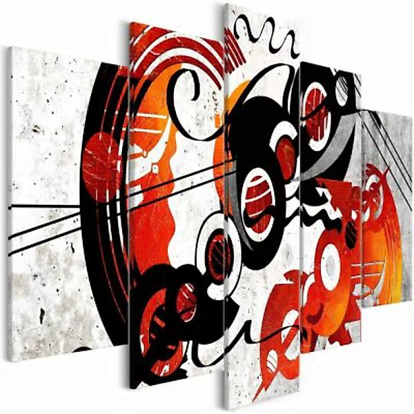 artgeist Wandbild Music Creations (5 Parts) Wide mehrfarbig Gr. 200 x 100 günstig online kaufen