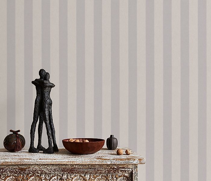 Bricoflor Vliestapete Grafisch in Taupe günstig online kaufen