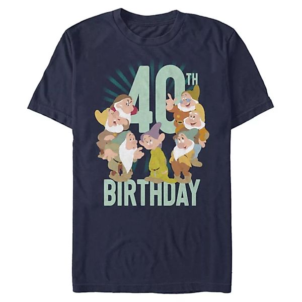 Disney - Schneewittchen - Gruppe Dwarves Forty Bday - Männer T-Shirt günstig online kaufen