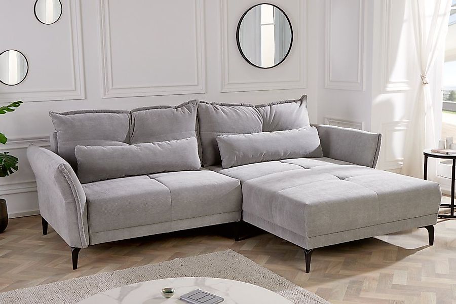 riess-ambiente Ecksofa DESIGNO 250cm grau / schwarz, Einzelartikel 1 Teile, günstig online kaufen