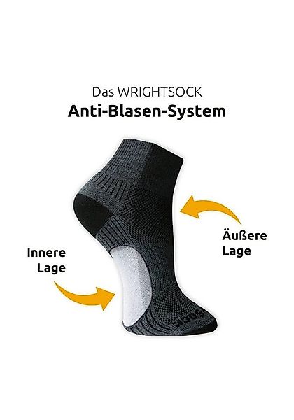 Wrightsock Sportsocken Crew Coolmesh II (dünn, atmungsaktiv, bequem) weiss günstig online kaufen