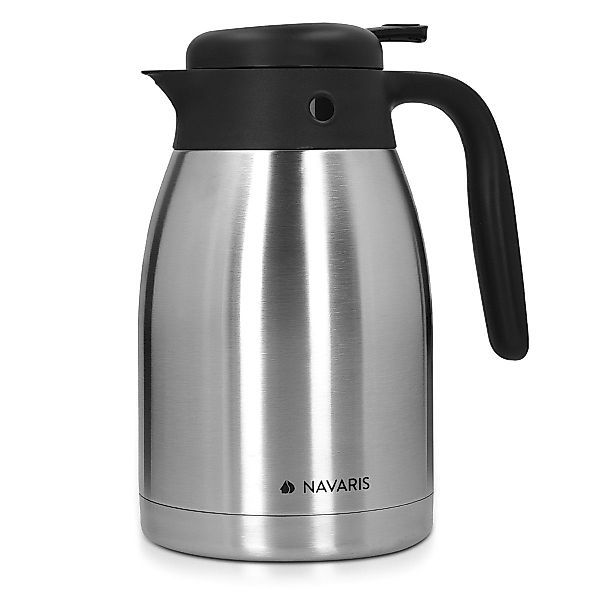 Navaris Wasserspender Isolierkanne Edelstahl 1,5l - günstig online kaufen
