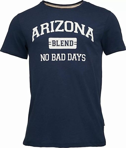 Blend T-Shirt Logo T-Shirt NO BAD DAYS 6243 in Blau günstig online kaufen