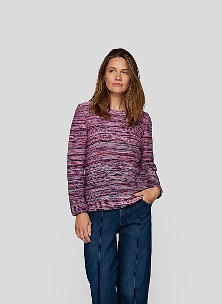 Rabe Strickpullover, in melierter Streifen-Optik günstig online kaufen