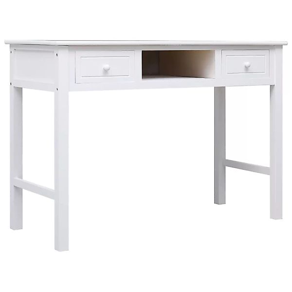 Schreibtisch Weiß 110ã45ã76 Cm Holz günstig online kaufen