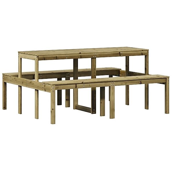 vidaXL Gartentisch Picknicktisch 160x134x75 cm Imprägniertes günstig online kaufen