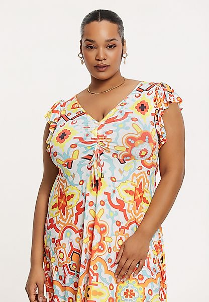 YOEK A-Linien-Kleid Damen Kleid mit Druck günstig online kaufen