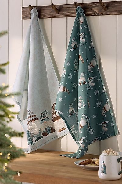 Next Geschirrtuch 2er-Set Geschirrtücher, Weihnachtsgonk, (2-tlg) günstig online kaufen