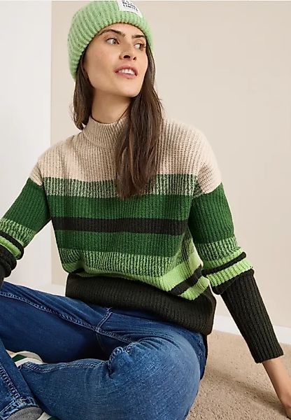 Gestreifter Mouliné Pullover günstig online kaufen