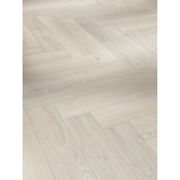 Parador Trendtime 3 Laminat 8 mm Eiche Skyline Fischgrät Weiß günstig online kaufen