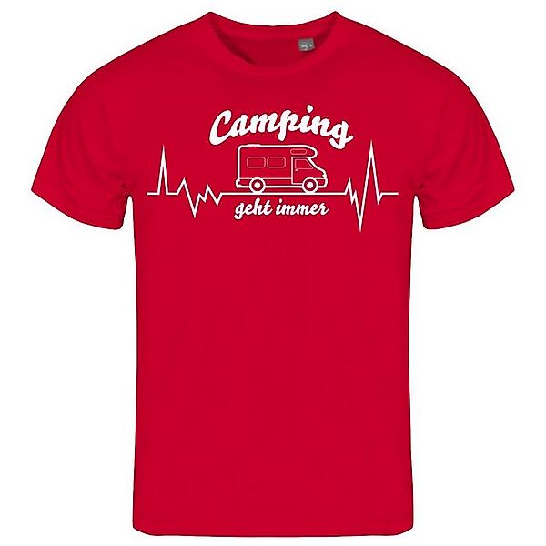 deinshirt Print-Shirt Herren T-Shirt Wohnmobil Camping geht immer Funshirt günstig online kaufen
