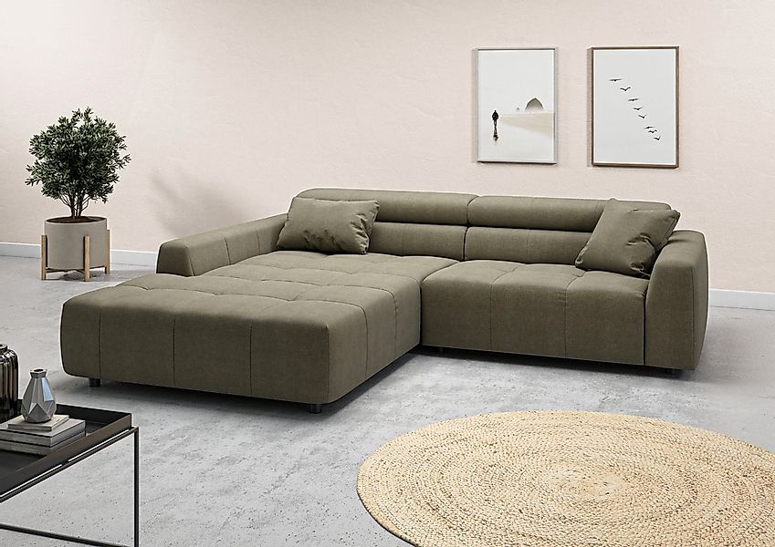 3C Candy Ecksofa "Denver auch mit Cord- und Easy care-Bezug, Kopfteilverste günstig online kaufen
