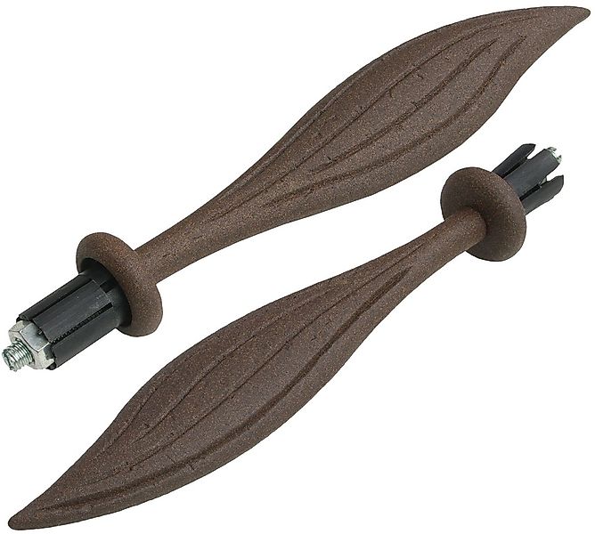 Liedeco Gardinenstange "Esp Blatt" Ø 16 mm 1 läufig-läufig Fixmaß 1-läufig günstig online kaufen