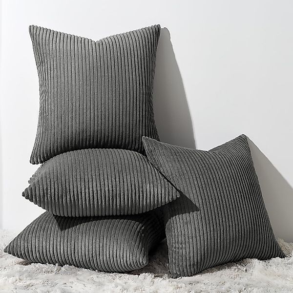 Topfinel Kissenbezüge 4er Set Kordsamt, flauschig günstig online kaufen