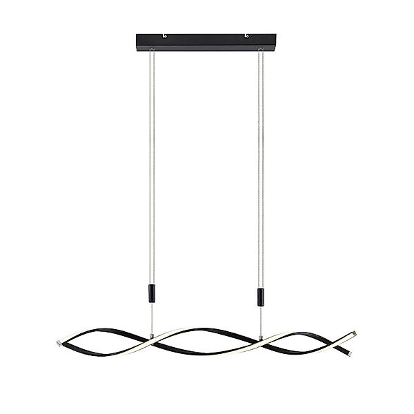 Lindby LED Welina 9627106 Dimmbar Modern in Schwarz aus Metall 1-flammig Wo günstig online kaufen