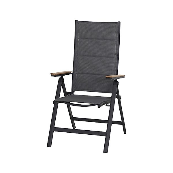 Siena Garden Klappsessel Tesor 68 cm x 59 cm x 110 cm Matt-Anthrazit günstig online kaufen