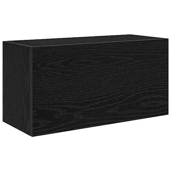 vidaXL Bad-Wandschrank Schwarz 60x25x30 cm Holzwerkstoff 860059 günstig online kaufen