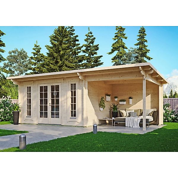 Fjordholz Gartenhaus Modell Jacob 44 B mit Seitendach Kiefer Imprägniert günstig online kaufen