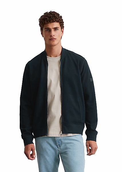 Marc OPolo Sweatjacke, mit Struktur, Stehkragen, regular fit, 2-Wege-Reißve günstig online kaufen
