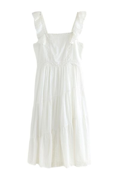 LAURA ASHLEY Spitzenkleid Laura Ashley Strukturiertes günstig online kaufen