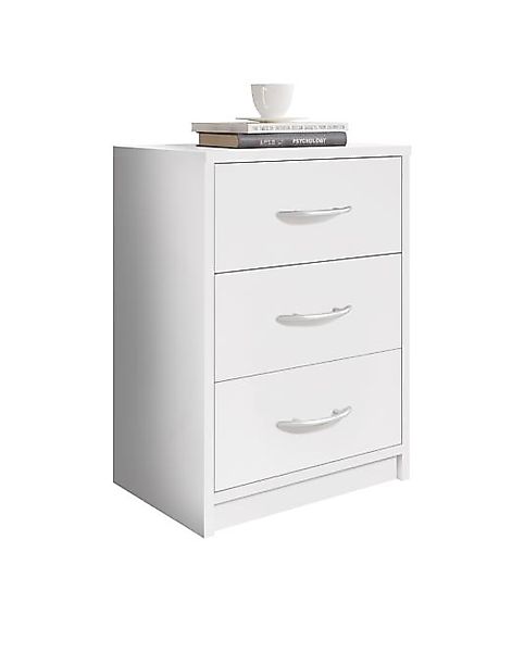 Nachtkommode 3 Schubladen PEPE von Pol-Power Graphit günstig online kaufen