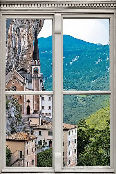 queence Wandsticker »Kirche« Wandsticker, Wandbild, selbstklebend, 3D, Fens günstig online kaufen