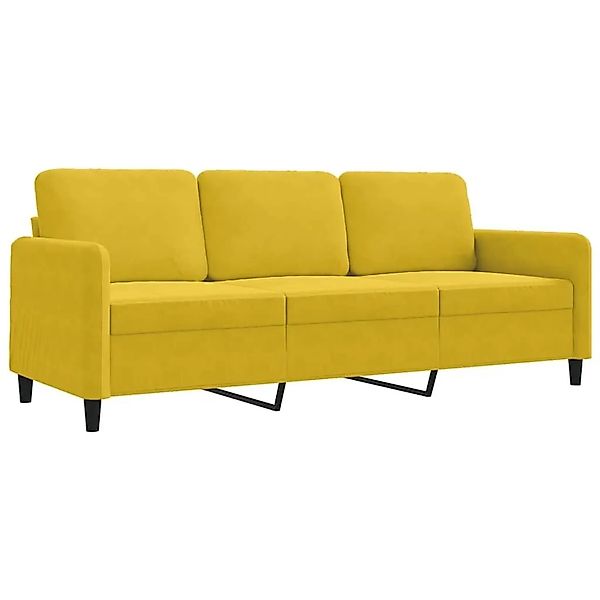 vidaXL 3-Sitzer-Sofa Gelb 180 cm Samt 359458 günstig online kaufen