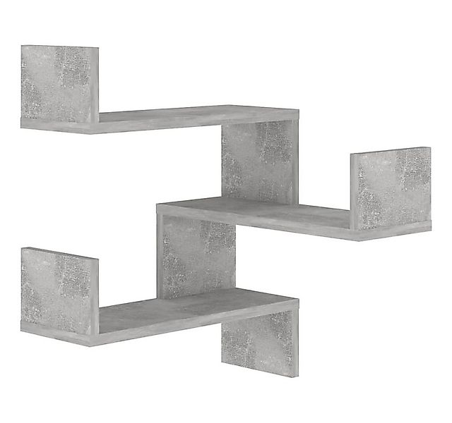 furnicato Wandregal Wand-Eckregal Betongrau 40x40x50 cm Holzwerkstoff, 1-tl günstig online kaufen