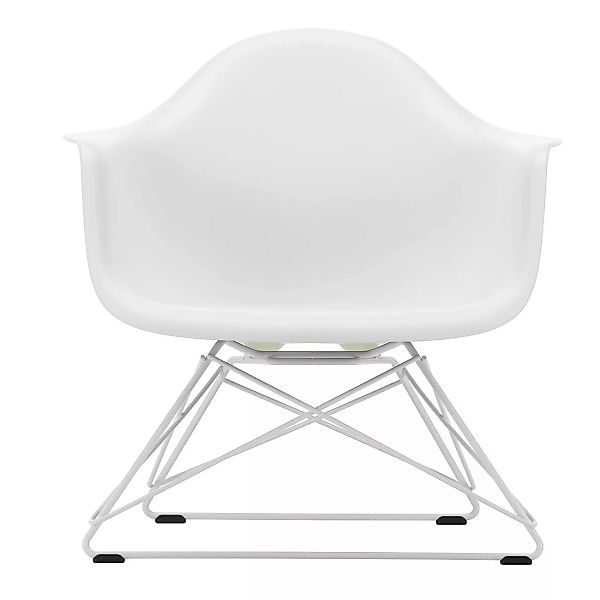 Vitra - Eames Plastic Armchair LAR Gestell weiß - weiß/Sitzschale Polypropy günstig online kaufen