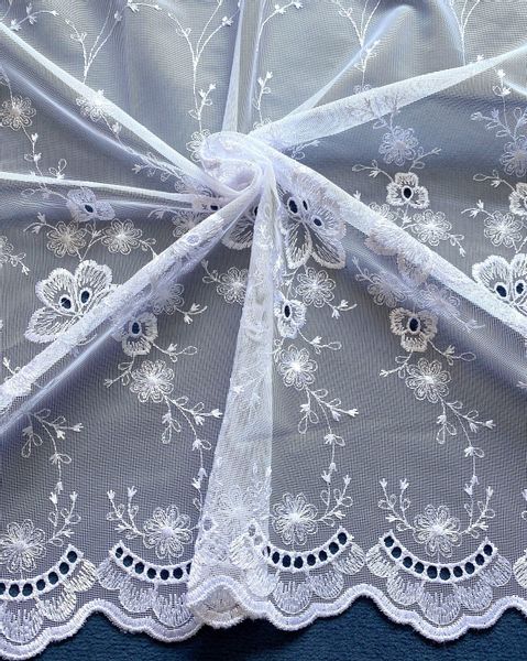 Weckbrodt Gardine "Isabella" Kräuselband 1 Stk. tlg. echte Stickerei, Flore günstig online kaufen