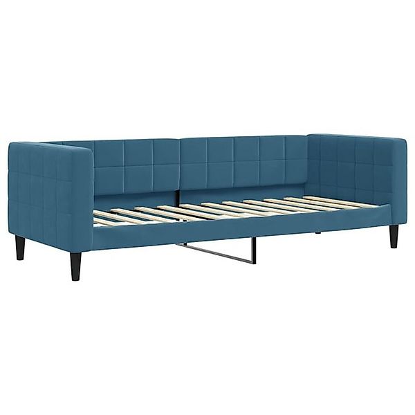 vidaXL Bett, Tagesbett Blau 80x200 cm Samt günstig online kaufen