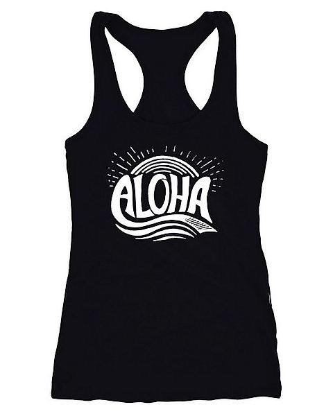 Neverless Tanktop Damen Tank-Top Aloha Wellen Surfing Sommer Racerback Neve günstig online kaufen