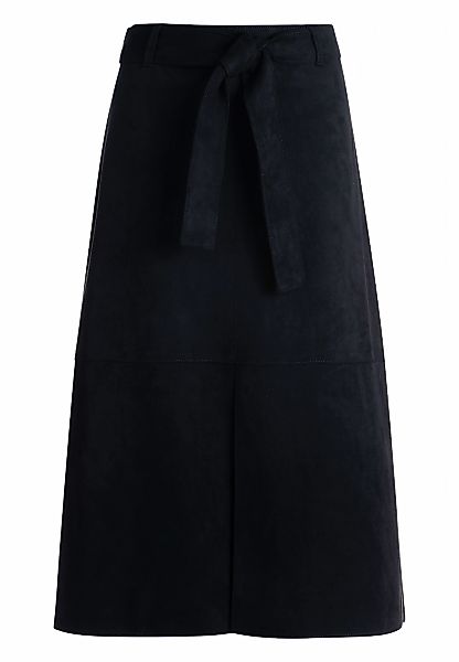 Zero Midirock "zero Damen Midirock mit Bindegürtel", Gürtel günstig online kaufen