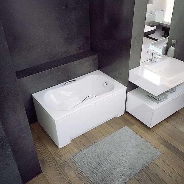 KOLMAN Badewanne Rechteck Aria 120x70, Ablaufgarnitur günstig online kaufen