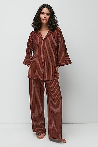 C&CITY Hosenanzug Langes Hemd Hosen Set günstig online kaufen