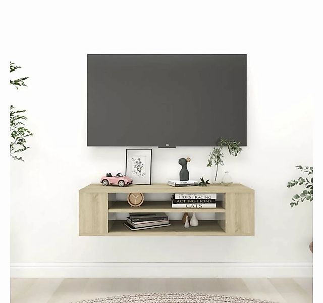 vidaXL TV-Schrank TV-Hängeschrank Sonoma-Eiche 100x30x26,5 cm Spanplatte günstig online kaufen